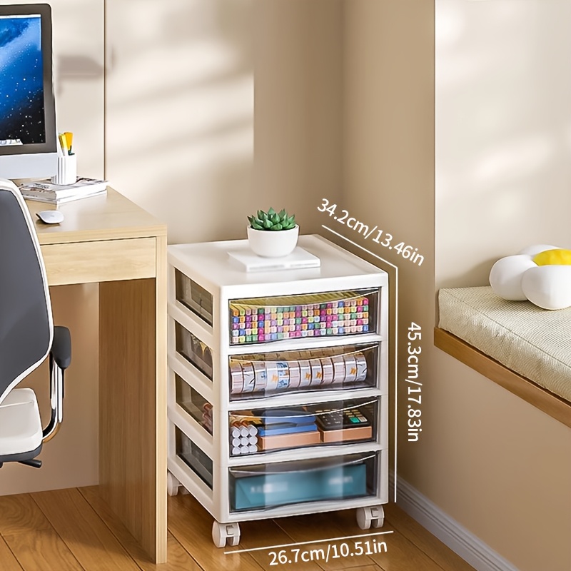 Stationery Office Supply Store - Meerlaagse rollende opbergwagen met laden, een