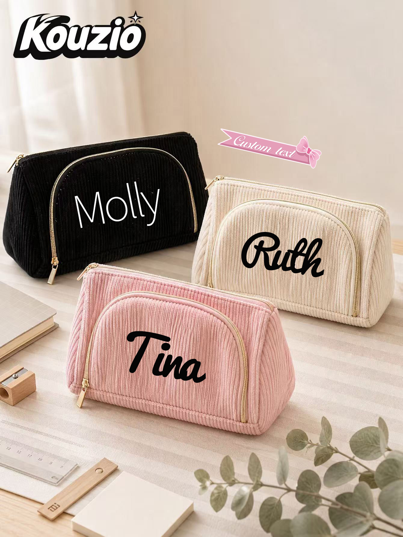 Stationery Supplier - Op maat gemaakte etui van corduroy