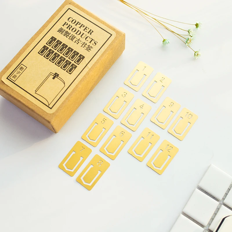 12 Stks/partij Vintage Koperen - Stationery Office Supply Store recensie en prijs