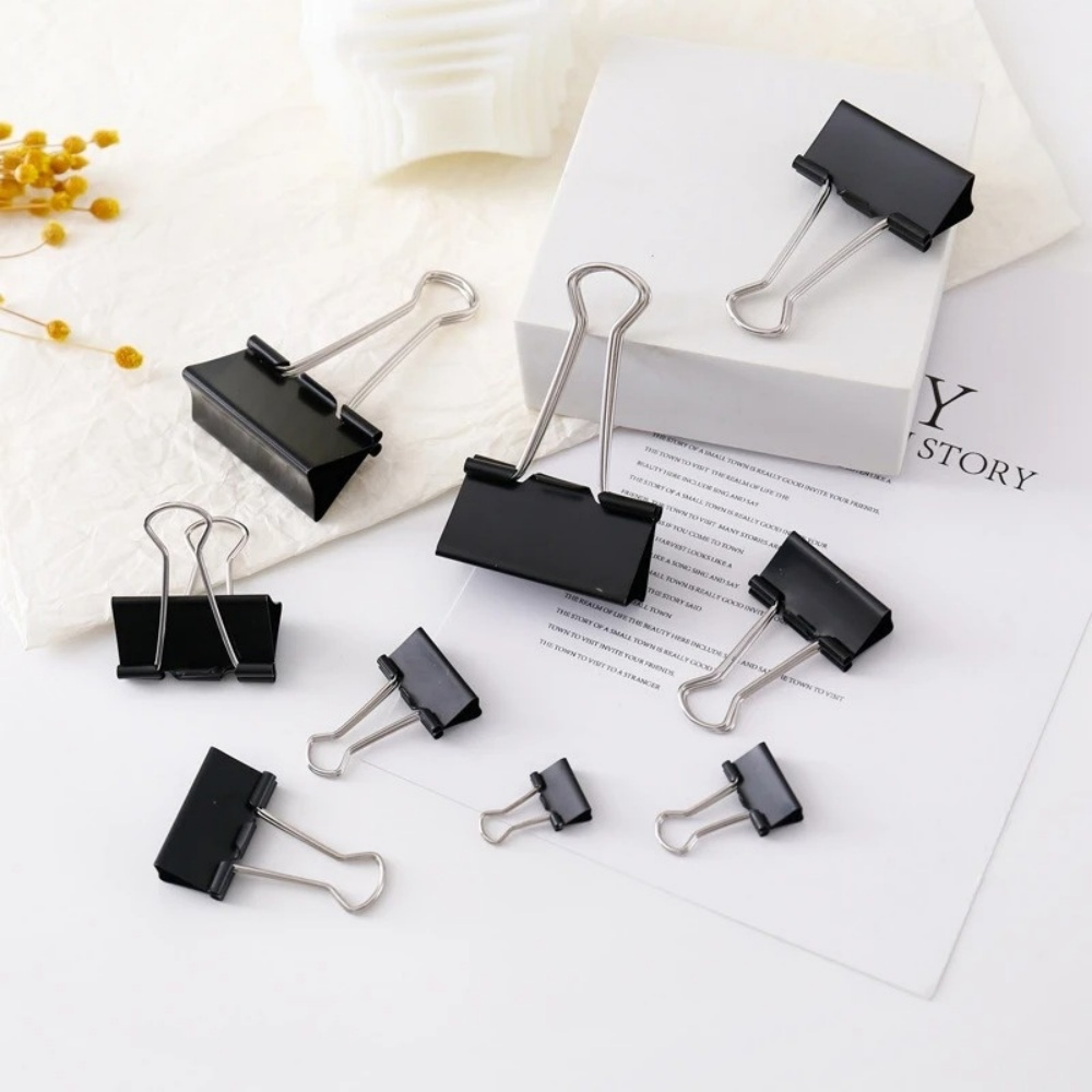 Bindklemmen Zwart, Opklapbare  - Binder Clip Assorted recensie en prijs