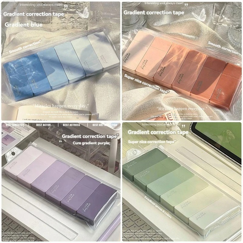 6 stuks schattige macaron-corr - Correction Tape Roller recensie en prijs