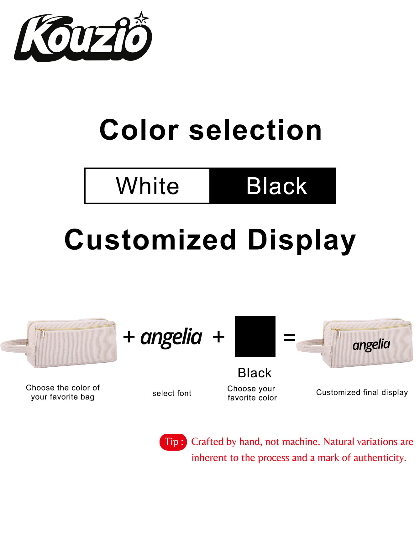 Op maat gemaakte etui van cord - Stationery Supplier recensie en prijs
